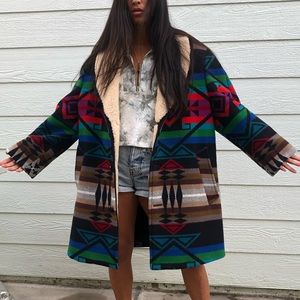 Vintage Pendelton Wool Lined Lapels Size 40 XL